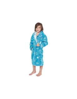 Portugal Natura 2 e 14 anos - Roupão infantil 100% algodão 360 gr./m2 SPACE Lasa Home Azul Hot