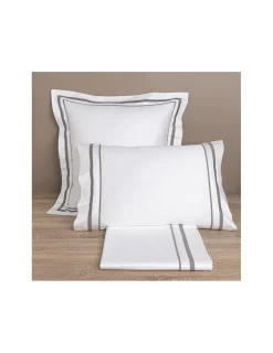 Portugal Natura 500 Fios - Fronhas 60x60 cm - 100% algodão cetim branco - Linea Imperiale Clearance