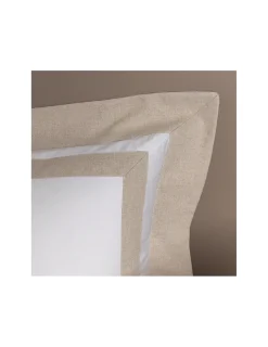 Portugal Natura 500 Fios - Fronhas 60x60 cm - 100% algodão cetim branco -  BIANCHERIA