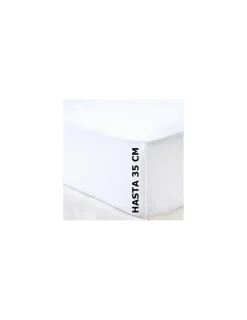 Portugal Natura 400 Fios - Lençol capa ajustável 100% algodão percal branco