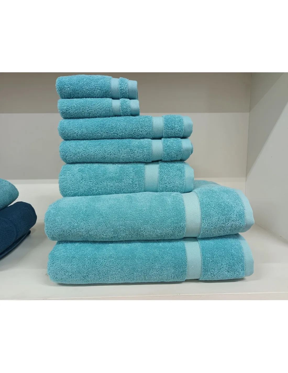 Portugal Natura 550 gr./m2 Toalhas 100% algodão - Toalhas para hotel, spa, estética Turquesa Outlet