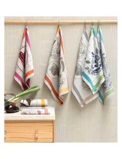 Portugal Natura 4 Panos de cozinha tela 70x50 cm - Panos cozinha 100% algodão 270 gr.- Salad Lasa Home Clearance
