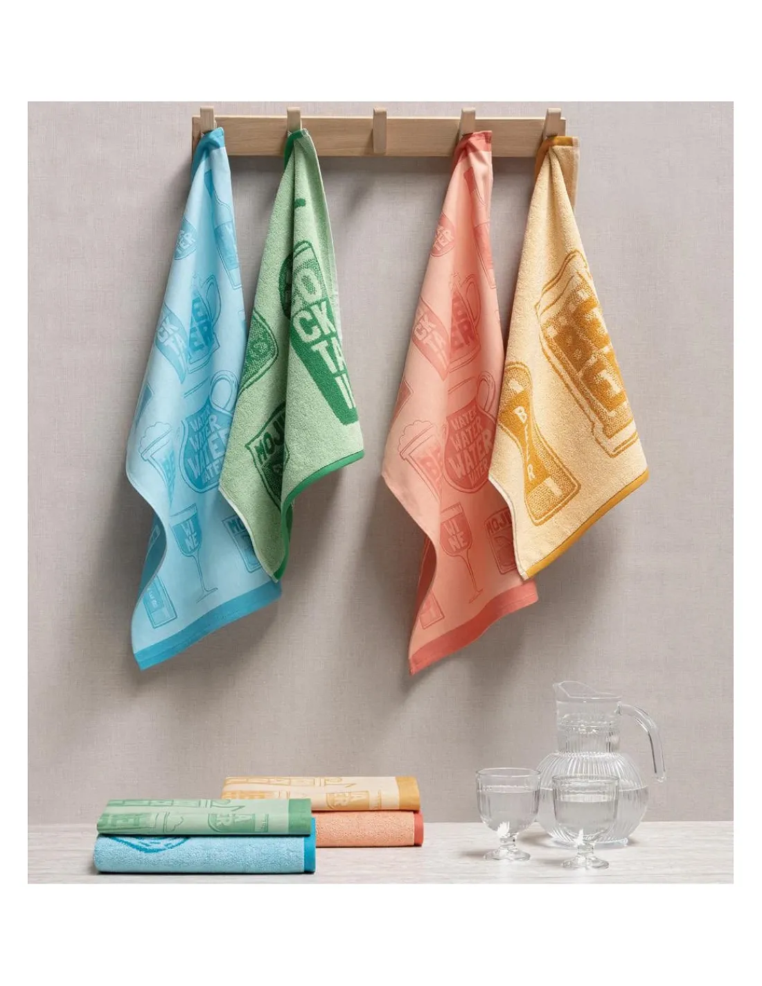 Portugal Natura 4 Panos de cozinha tela 70x50 cm - Panos cozinha 100% algodão 270 gr.- Drink Lasa Home Sale