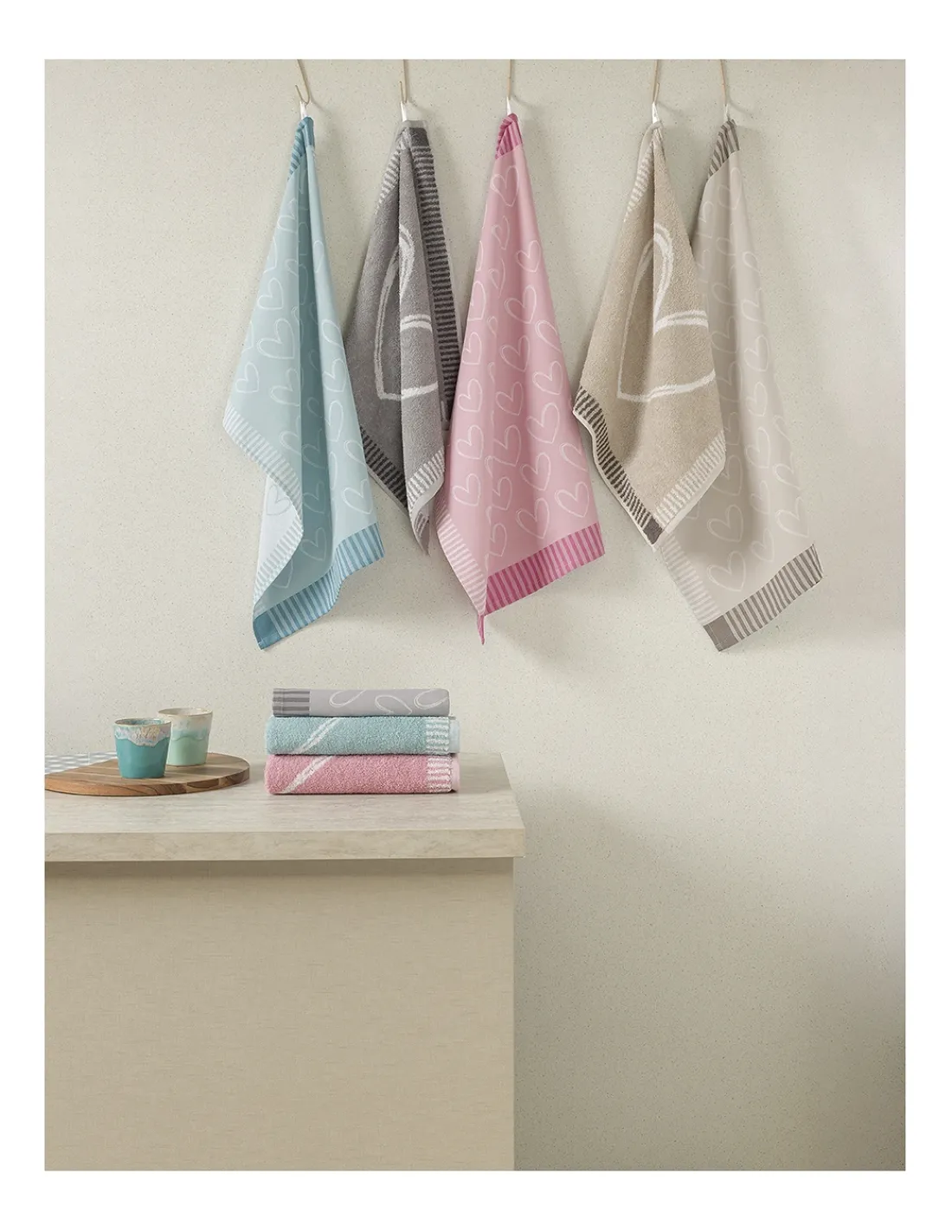 Portugal Natura 4 Panos de cozinha tela 70x50 cm - Panos cozinha 100% algodão 270 gr.- LOVEY Lasa Home Sale