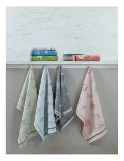 Portugal Natura 4 Panos de cozinha tela 70x50 cm - Panos cozinha 100% algodão 270 gr.- Sealife  Lasa Home Best
