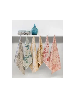Portugal Natura 4 Panos de cozinha tela 70x50 cm - Panos cozinha 100% algodão 270 gr.- Fungi Lasa Home New