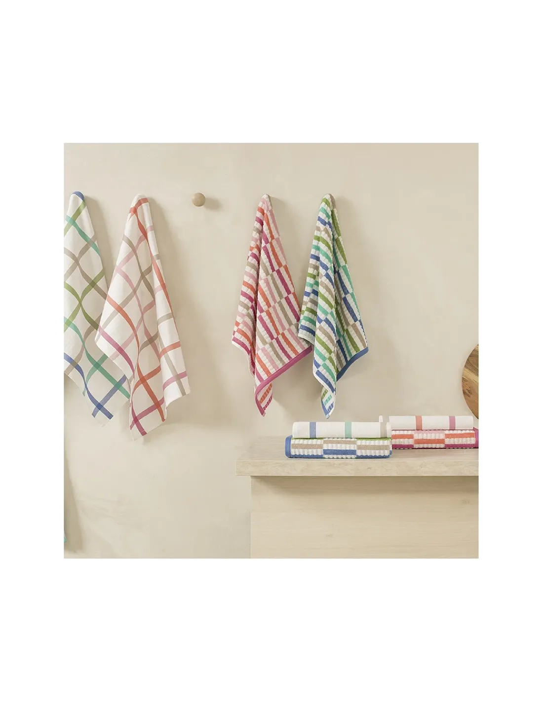 Portugal Natura 4 Panos de cozinha tela 70x50 cm - Panos cozinha 100% algodão 270 gr.- BLOCK Lasa Home Discount