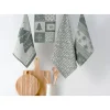 Portugal Natura 4 Panos de cozinha tela 70x50 cm - Panos cozinha 100% algodão 270 gr.- CHRISTMAS Lasa Home Discount