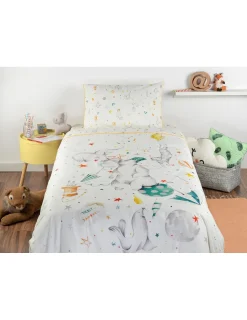 Portugal Natura Cama 90/100 cm - Jogo de lençóis 100% algodão orgânico - Ref. Teddy Gamanatura