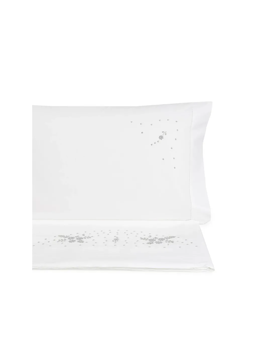 Portugal Natura Cama 200x200 cm - Jogo de lençóis bordados da lixa - 100% algodão percal 200 fios Best