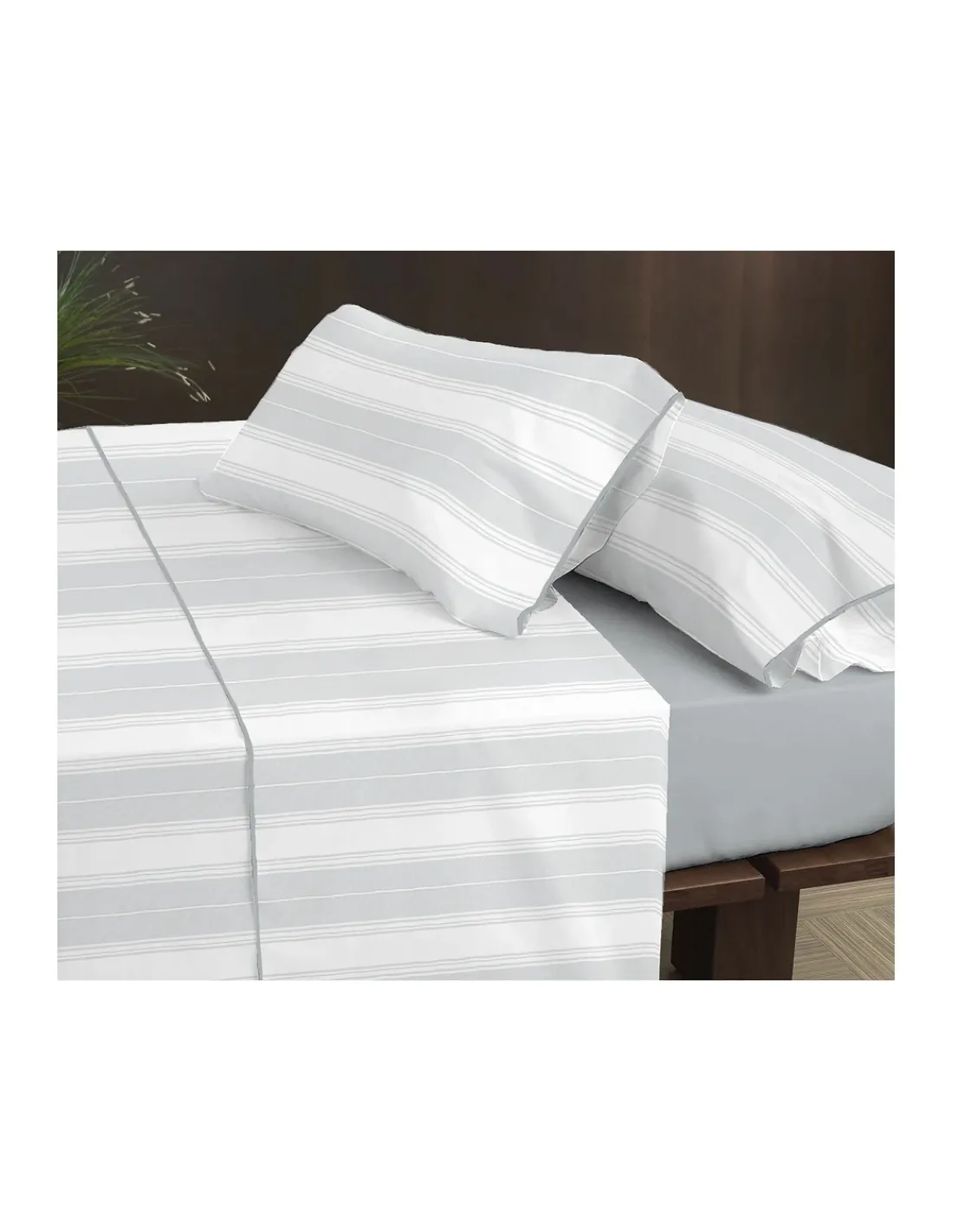 Portugal Natura Cama 180x200+30 cm - Jogo de lençóis - Tecido 100% algodão percal 200 fios - Coelima Outlet