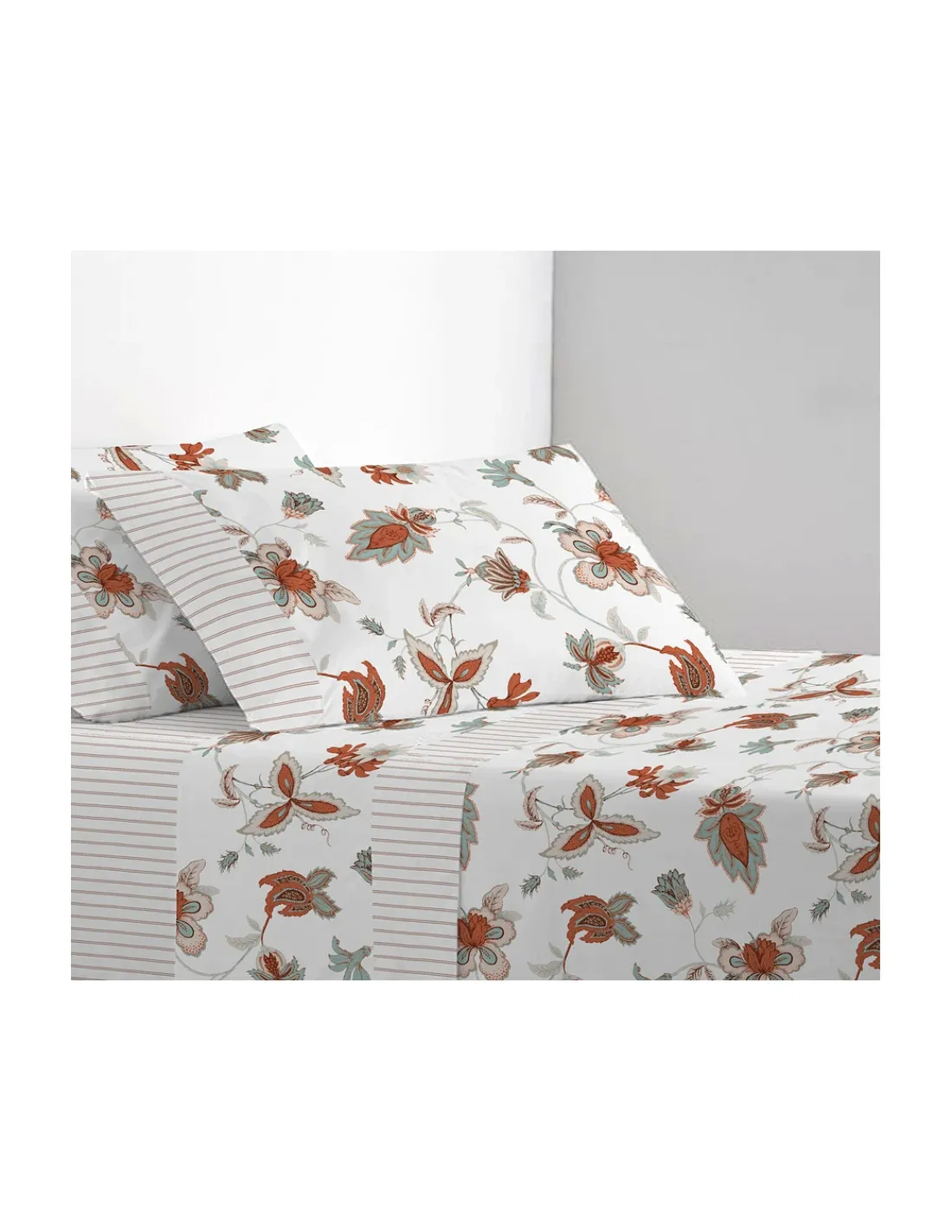 Portugal Natura Cama 160x200+30 cm - Jogo de lençóis - Tecido 100% algodão percal 200 fios - Coelima New