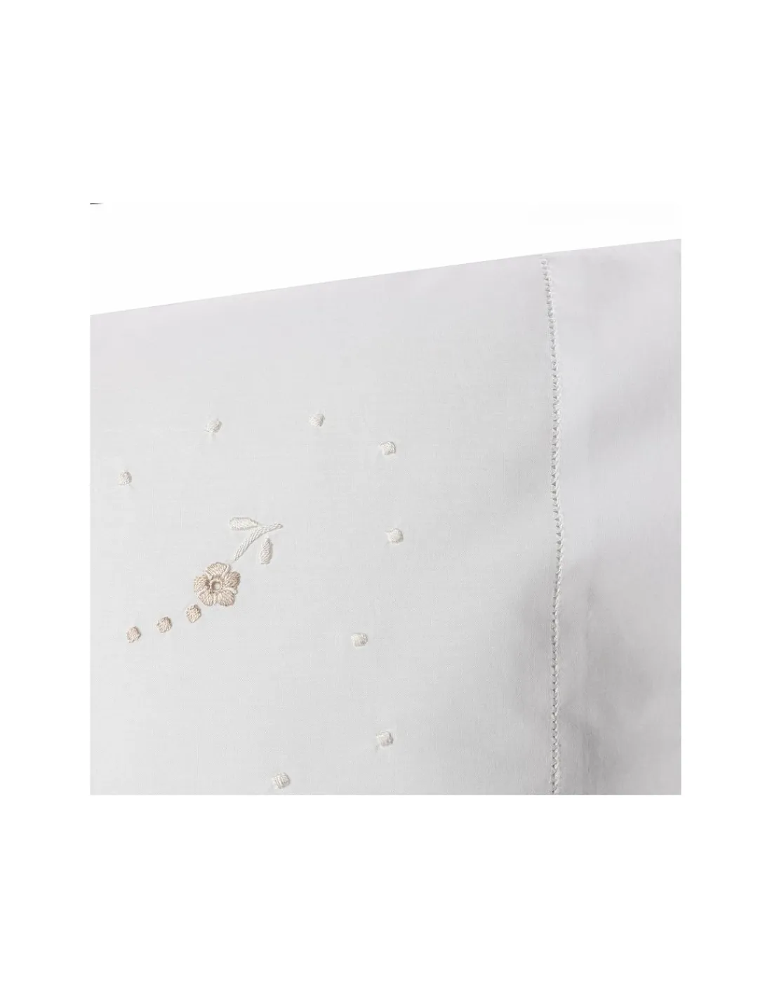 Portugal Natura Cama 200x200 cm - Jogo de lençóis bordados da lixa - 100% algodão percal 200 fios