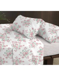 Portugal Natura Cama 180x200+30 cm - Jogo de lençóis - Tecido 100% algodão percal 200 fios - Coelima Clearance