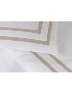 Portugal Natura Cama 160x200 cm - Percal 400 Fios - Jogos de lençóis cor branco - Premium Eliot