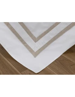Portugal Natura Cama 160x200 cm - Percal 400 Fios - Jogos de lençóis cor branco - Premium Eliot