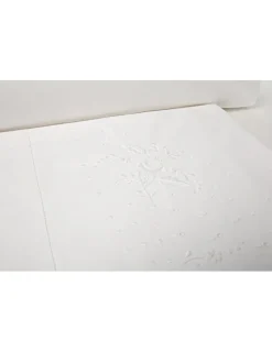 Portugal Natura Cama 200x200 cm -Jogo de lençóis bordados da lixa - 100% algodão percal 200 fios New