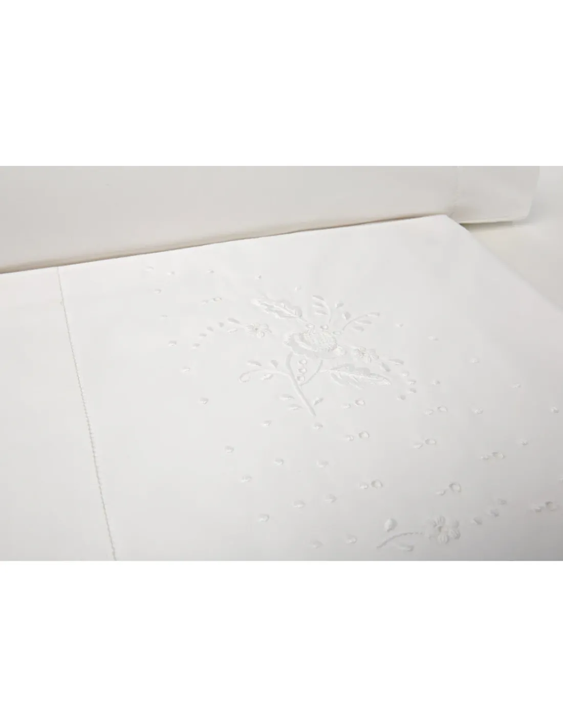 Portugal Natura Cama 200x200 cm -Jogo de lençóis bordados da lixa - 100% algodão percal 200 fios New