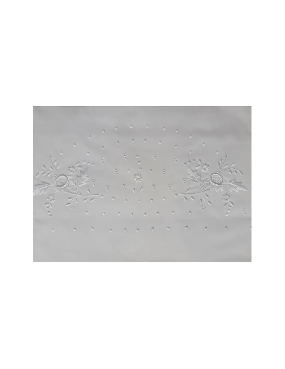 Portugal Natura Cama 200x200 cm -Jogo de lençóis bordados da lixa - 100% algodão percal 200 fios New