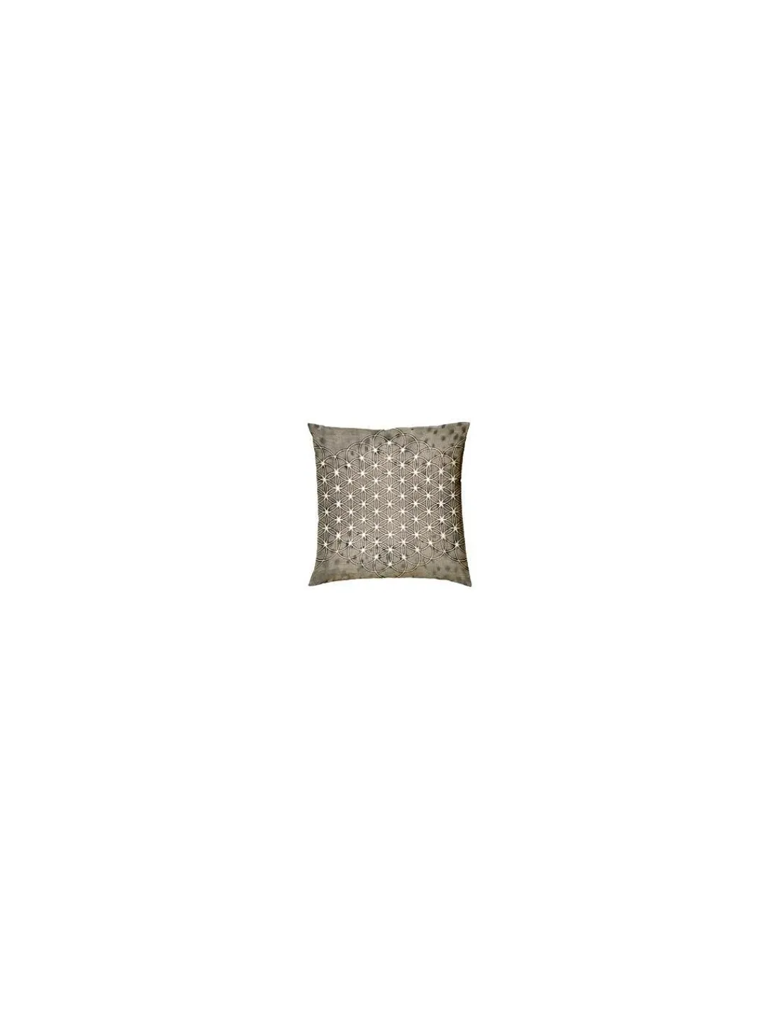 Portugal Natura Capa almofada 100% algodão 45x45 cm - Mandala de Lasa Home Cinzento Hot