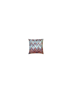 Portugal Natura Capa almofada 100% algodão 45x45 cm - Chevron de Lasa Home Azul Sale