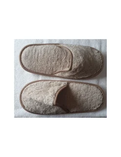 Portugal Natura Chinelos de banho em algodão penteado extra suave cor Taupe
