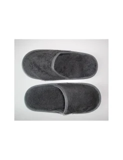 Portugal Natura Chinelos de banho em algodão penteado extra suave cor anthracite - Cinzento anthracite New