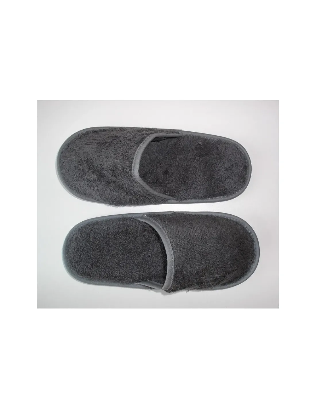 Portugal Natura Chinelos de banho em algodão penteado extra suave cor anthracite - Cinzento anthracite New