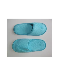 Portugal Natura CHINELOS DE BANHO EM ALGODÃO PENTEADO EXTRA SUAVE COR azul - Turquesa Clearance