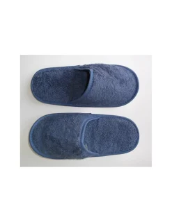 Portugal Natura Chinelos de banho em algodão penteado extra suave cor - Azul marinho Online