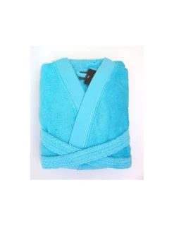 Portugal Natura copy of Robe kimono 100% algodão penteado em - Azul Turquesa Clearance
