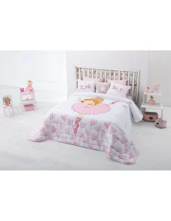 Portugal Natura Edredom infantil bailarina - Edredom infantil rosa com almofadas Best