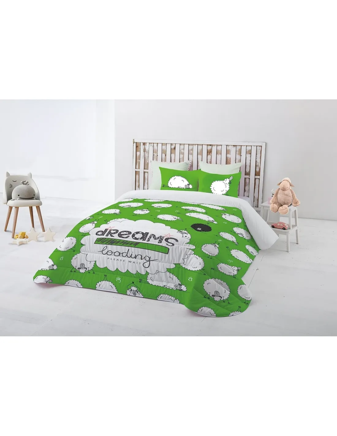 Portugal Natura Edredom infantil Bons Sonhos - Edredom infantil com almofadas