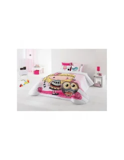 Portugal Natura Edredom infantil Naomi - Edredom infantil rosa com almofadas Outlet