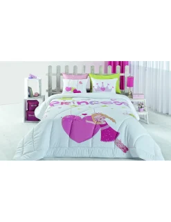 Portugal Natura Edredom infantil Princess - Edredom infantil com almofadas Discount