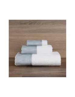 Portugal Natura Jogo de 3 toalhas 100% algodão  600 gr./m2  - C/ renda aplicada Luxor Hot