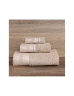 Portugal Natura Jogo de 3 toalhas 100% algodão  600 gr./m2  - C/ renda aplicada Luxor Hot