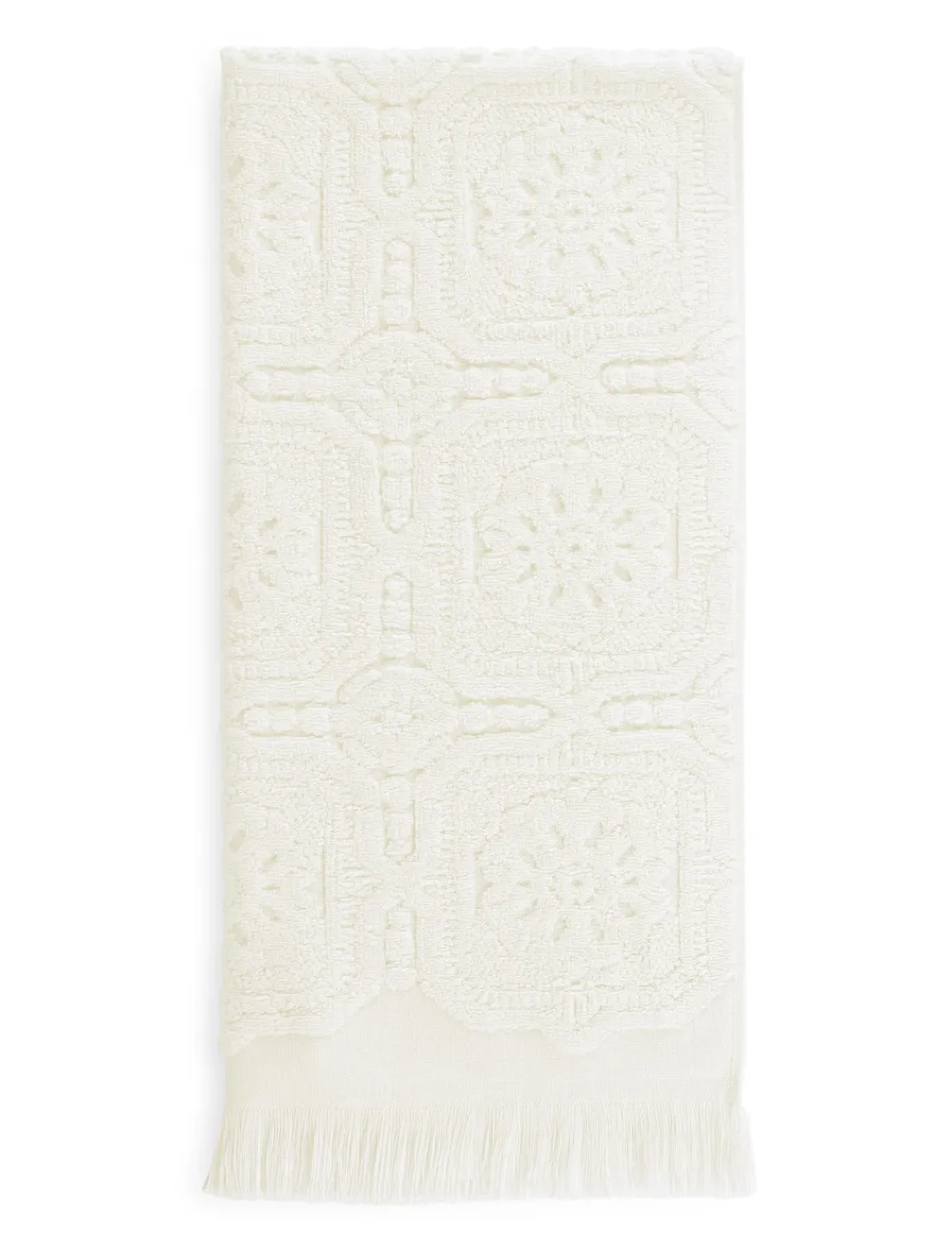 Portugal Natura Jogo de toalhas de banho jacquard com franjas - 100% algodão Clearance