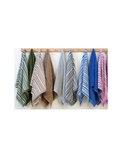 Portugal Natura Jogo de toalhas de banho 3 peças 100% algodão 500gr./m2 -  Pure Stripes II Lasa Home Sale