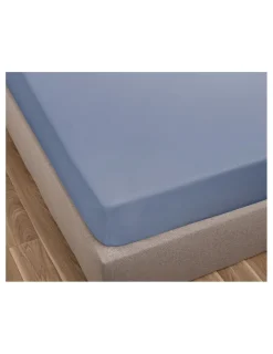 Portugal Natura lençol de baixo ajustável 105x200 + 30 cm - Lençol capa cama 105 - Lençol algodão percal Azul Hot