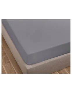 Portugal Natura lençol de baixo ajustável 90x200 + 30 cm - Lençol capa cama 90 - Lençol cinza algodão percal Cinzento Hot