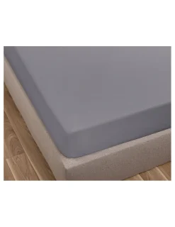 Portugal Natura lençol de baixo ajustável 150x200 + 30 cm - Lençol capa cama 150 - Lençol cinza algodão percal Best
