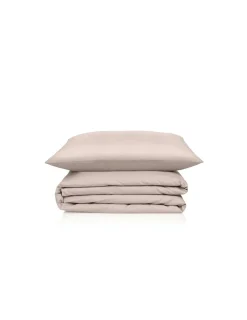 Portugal Natura MARBELLA 280x260 cm - Saco de edredão percal 200 fios - Taupe Hot