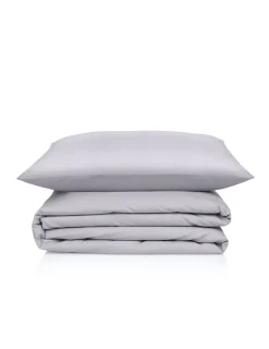Portugal Natura MARBELLA 180x220 cm - Saco de edredão percal 200 fios - Cinzento Sale