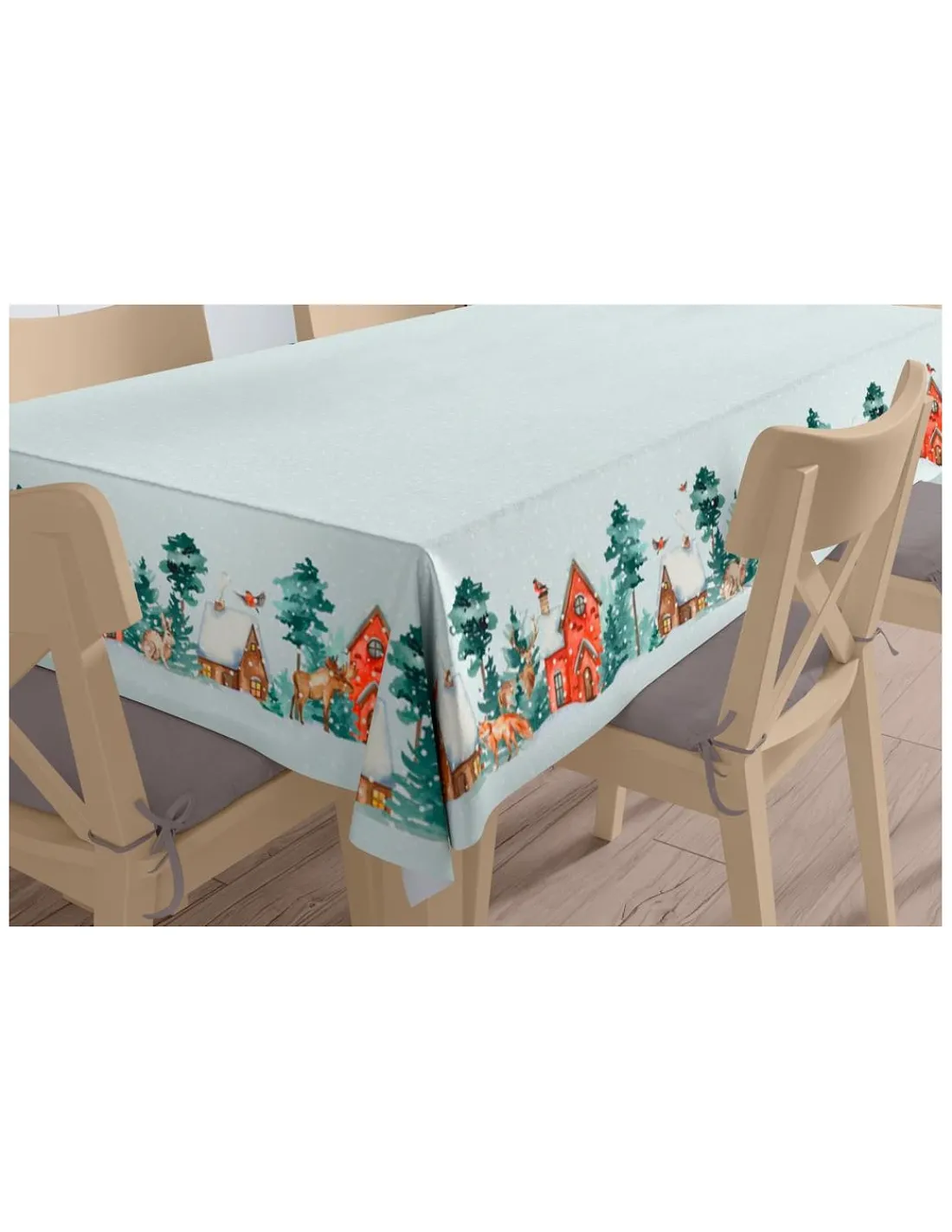Portugal Natura NATAL - Toalha de mesa 150x250 cm - 100% algodão jacquard Outlet