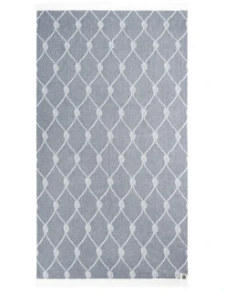 Portugal Natura Pareo praia com franjas desenho jacquard 90x170 cm - Mundu Sale