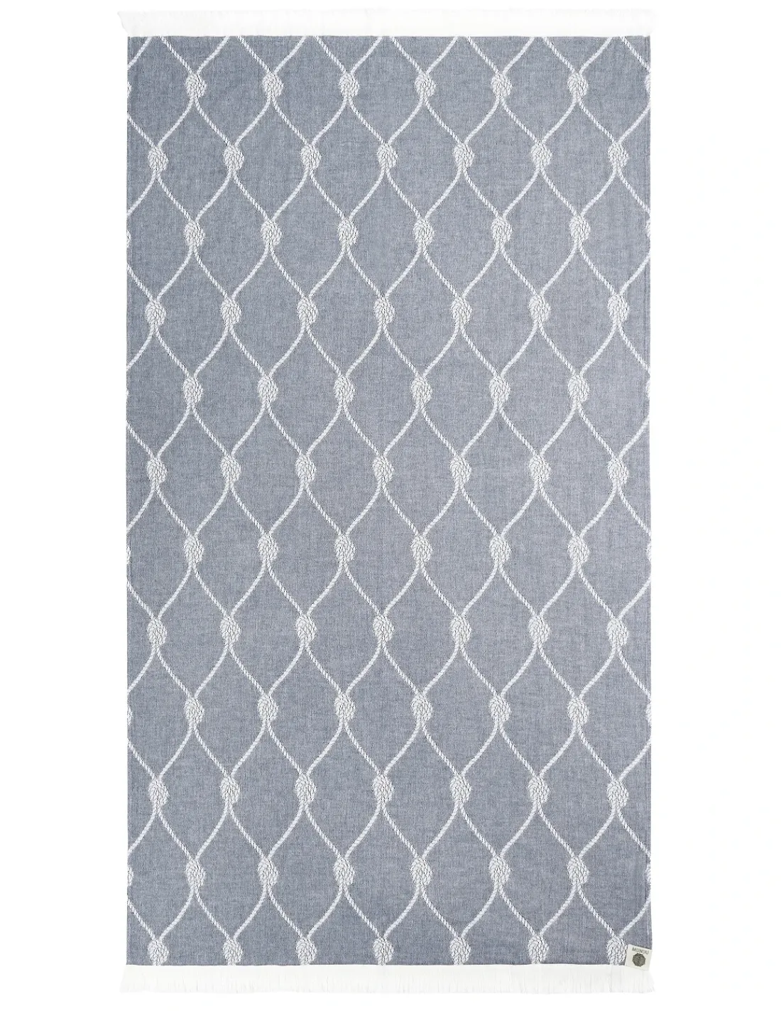 Portugal Natura Pareo praia com franjas desenho jacquard 90x170 cm - Mundu Sale