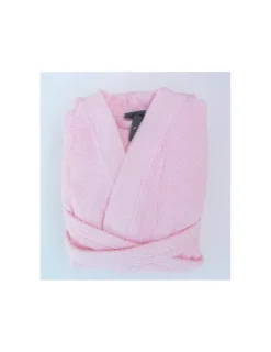 Portugal Natura Robe kimono de mulher 100% algodão penteado em rosa bebé New