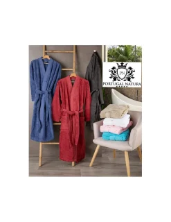 Portugal Natura Robe kimono de mulher 100% algodão penteado em rosa bebé Outlet