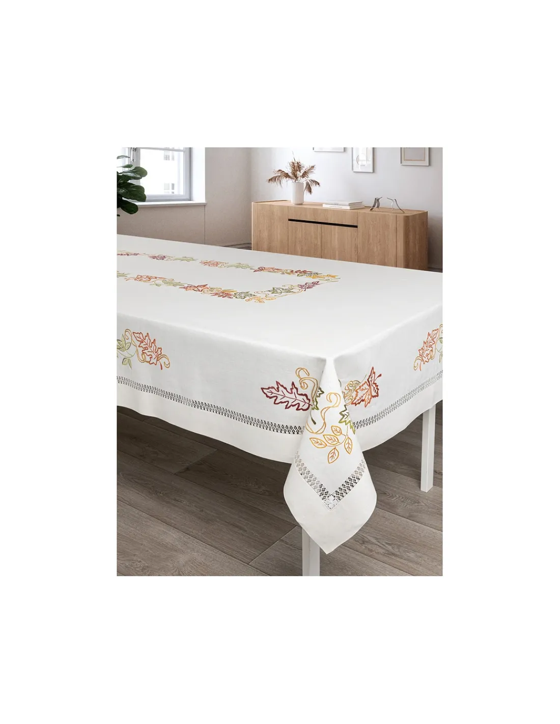 Portugal Natura Toalha de mesa de linho bordada a mão 180x350cm New